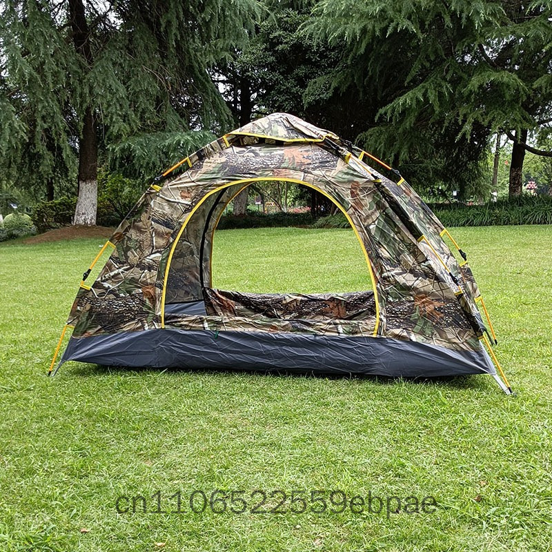 Outdoor Adventure Backpack - Камуфляжная палатка с листьями, уличная автоматическая