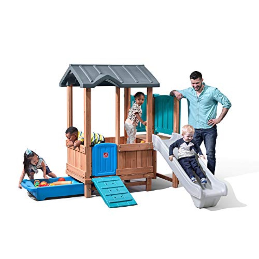 Игровой домик и горка Woodland – обзор и цена Outdoor Adventure Kids