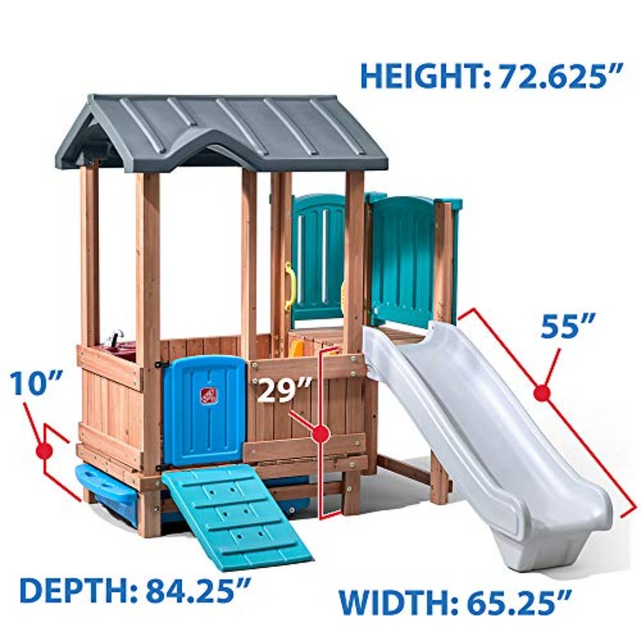 Игровой домик и горка Woodland – обзор и цена Outdoor Adventure Kids